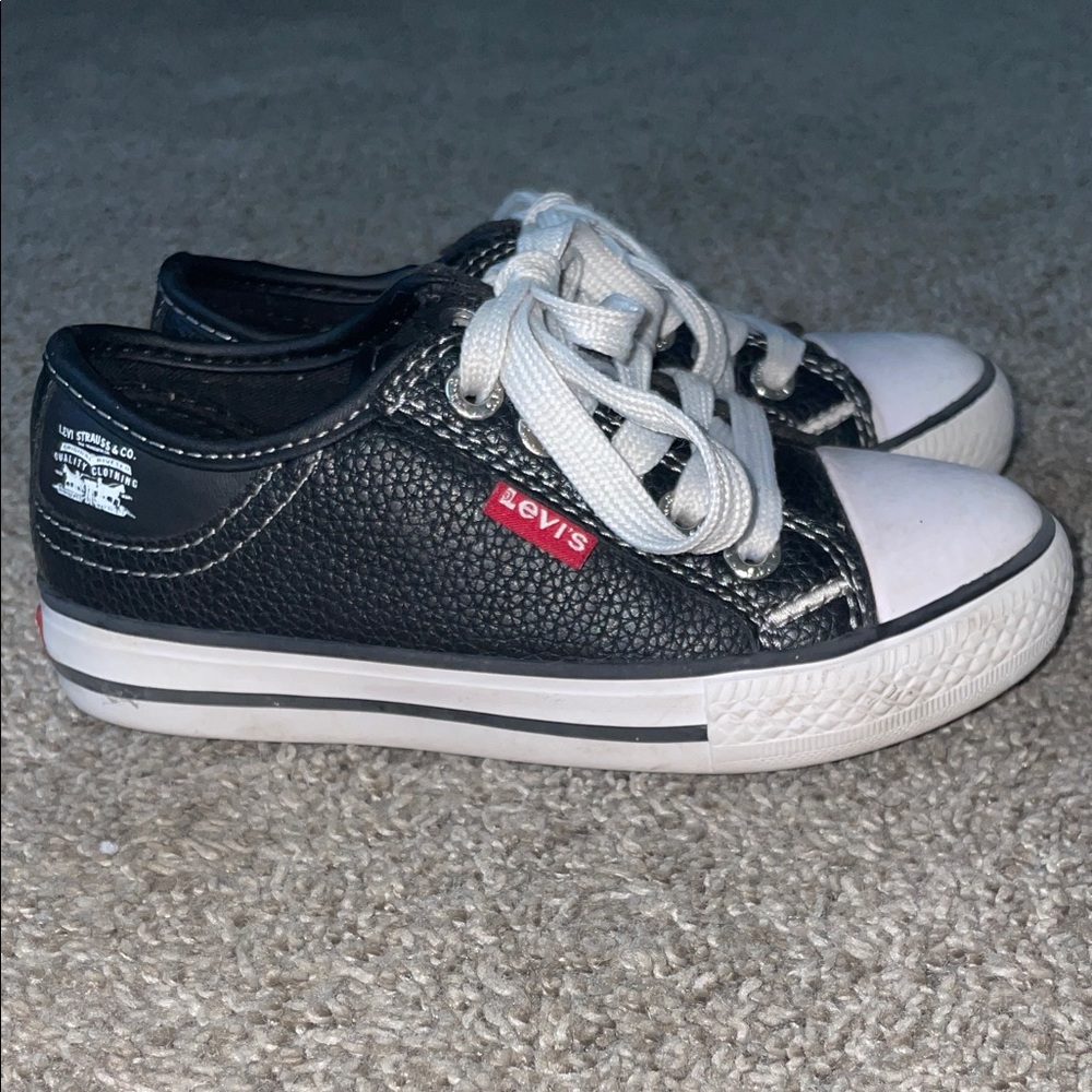 Levi's Kids Black and White Sneakers